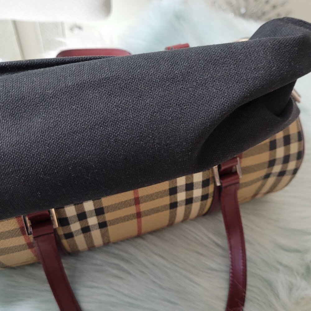 Burberry Nova Check Barrel Bag & Wallet * Leather & Coated Canvas - Picture 15 of 16